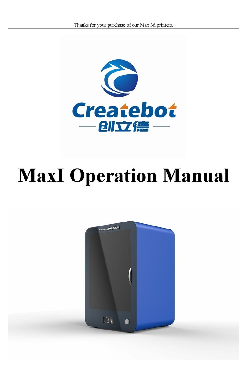 Createbot MaxI User manual
