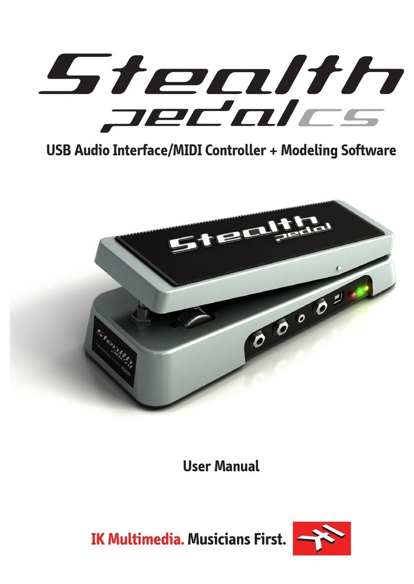 IK Multimedia StealthPedal CS User manual