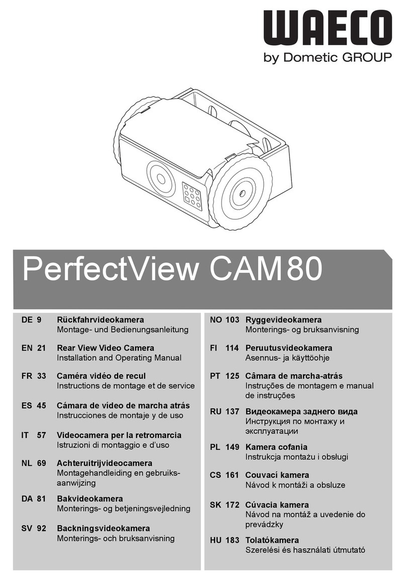 Waeco PerfectView CAM80 Installation and operating manual