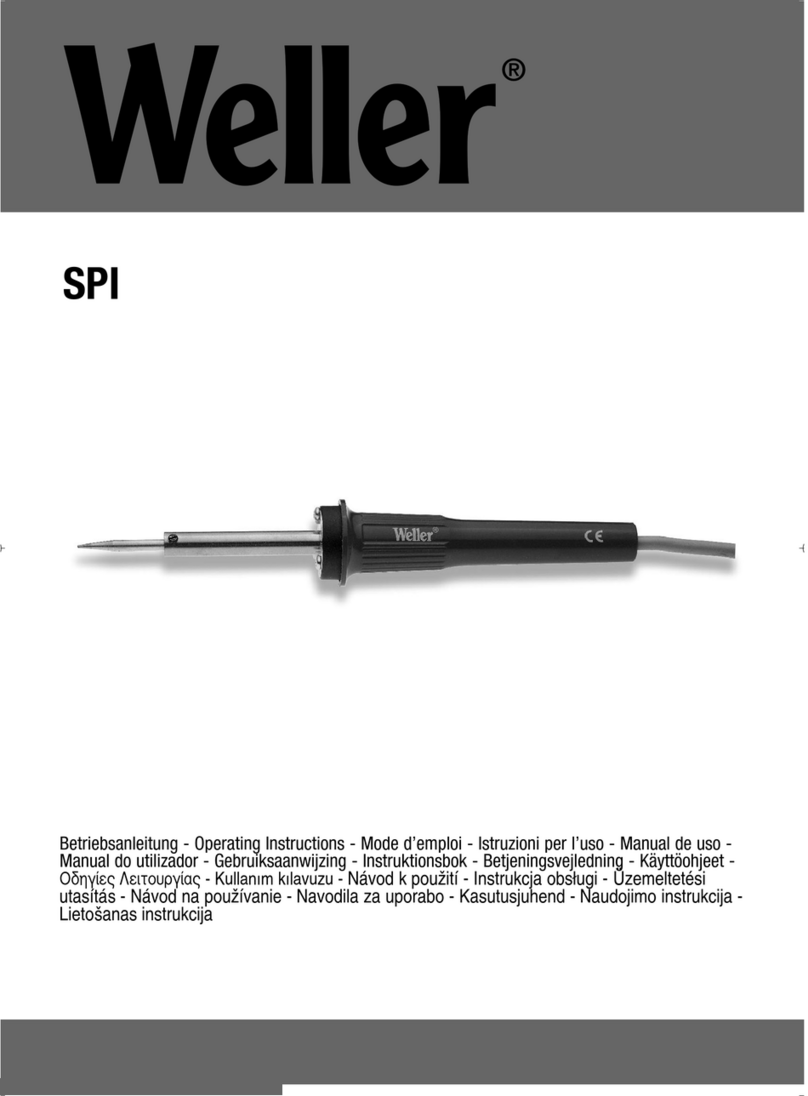 Weller SPI 16 operating instructions