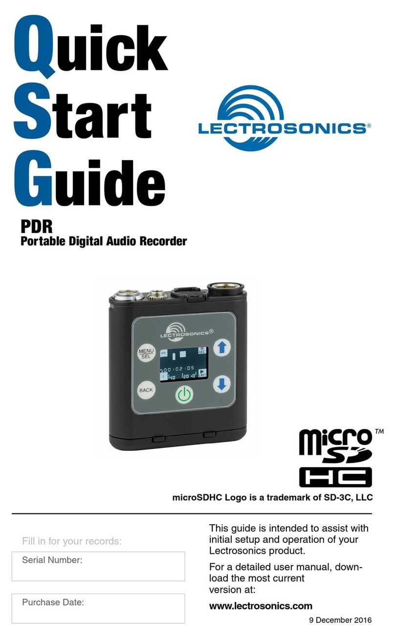 Lectrosonics PDR User manual