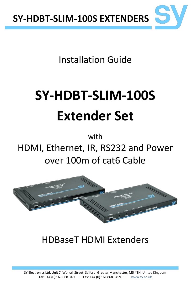 SY SY-HDBT-SLIM-100S User manual