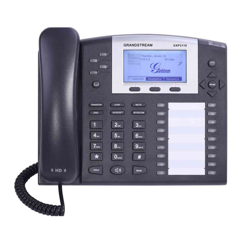 Grandstream Networks GXP2110 User manual Grandstream Networks GXP2110 User manual