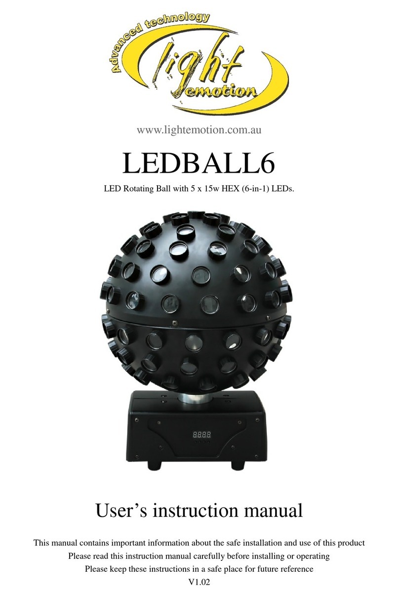 Light Emotion LEDBALL6 Operator's manual