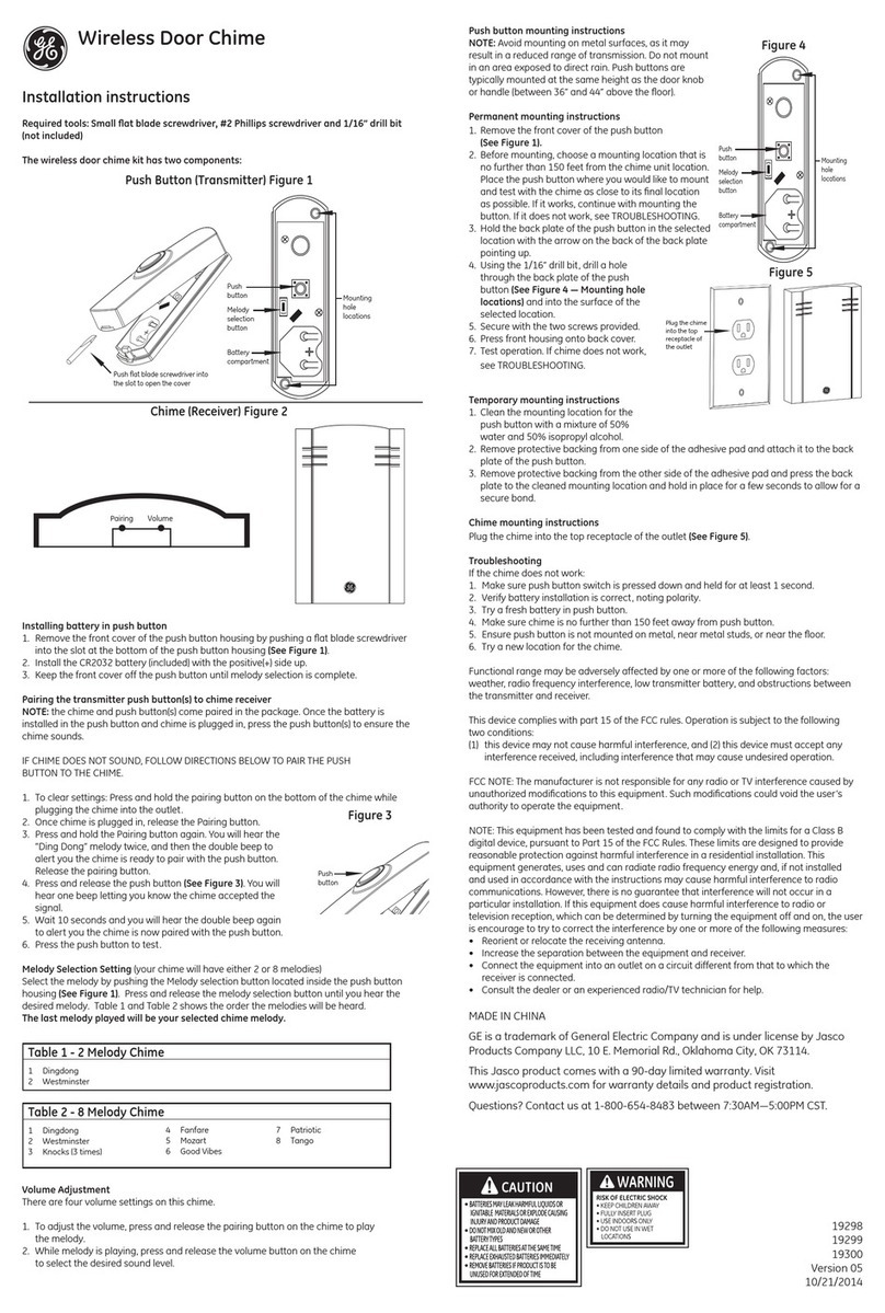 GE 19298 User manual