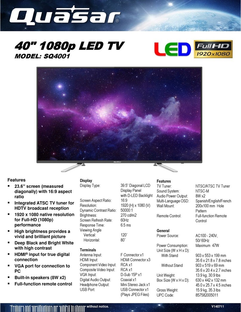 Quasar SQ4001 User manual