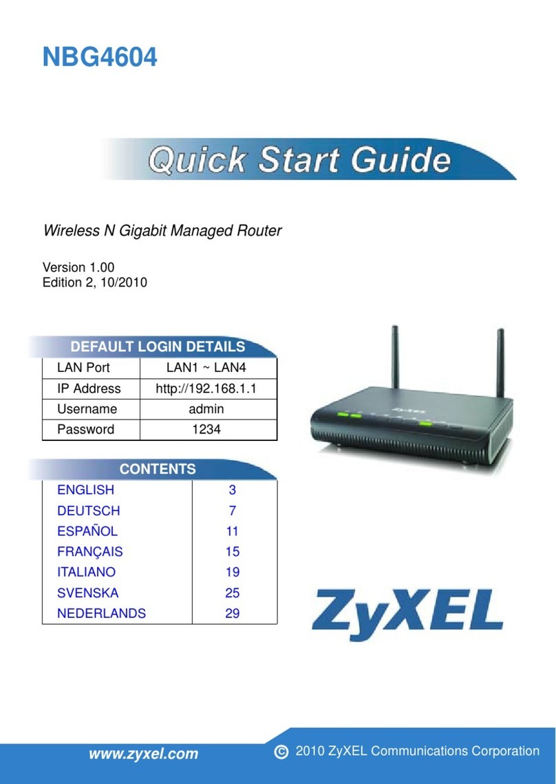 ZyXEL Communications NBG4604 User manual