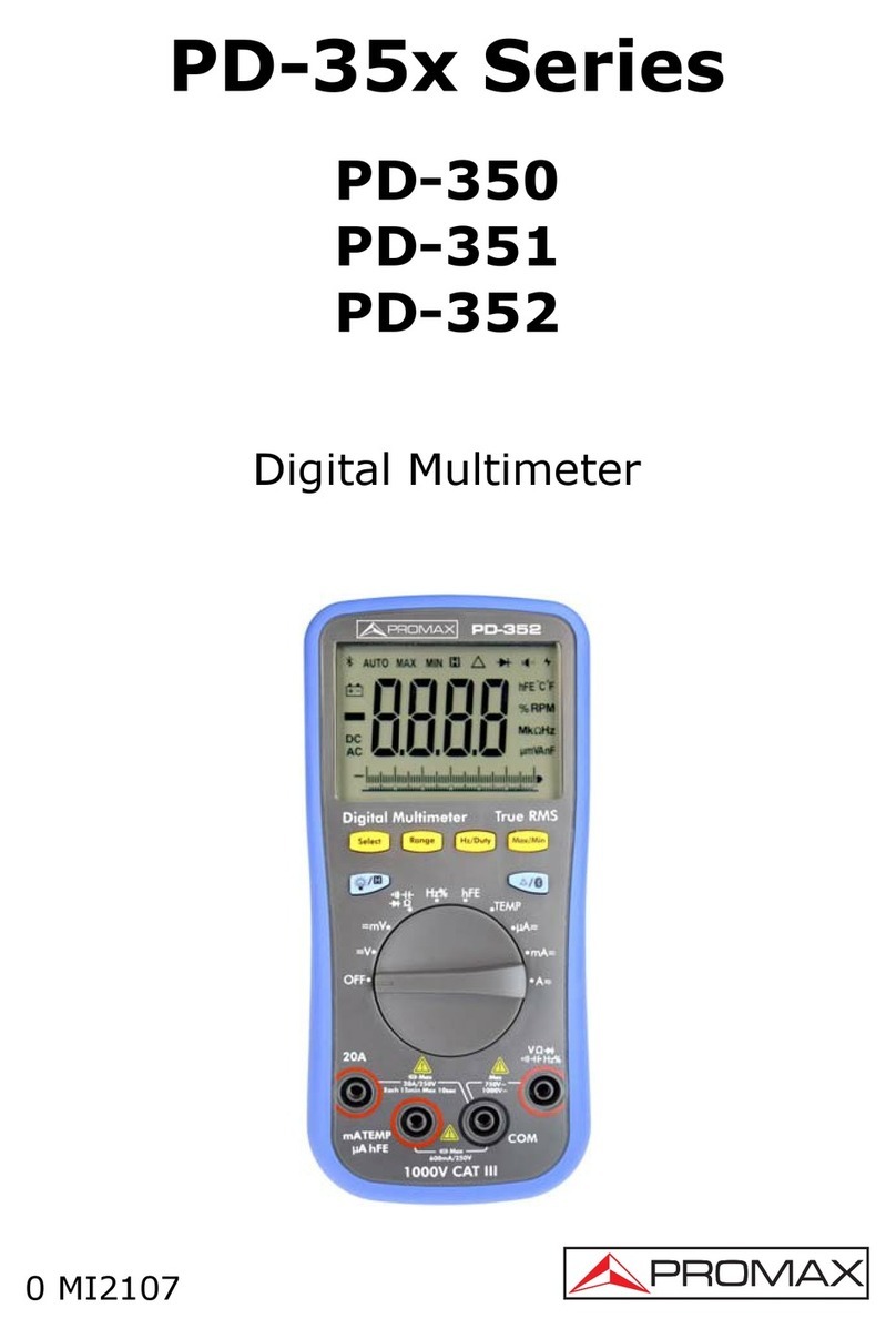 Promax PD-350 User manual