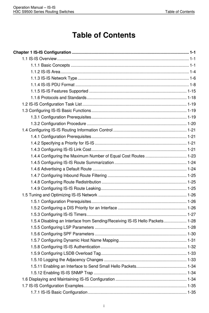 H3C S9500 Series Operation manual