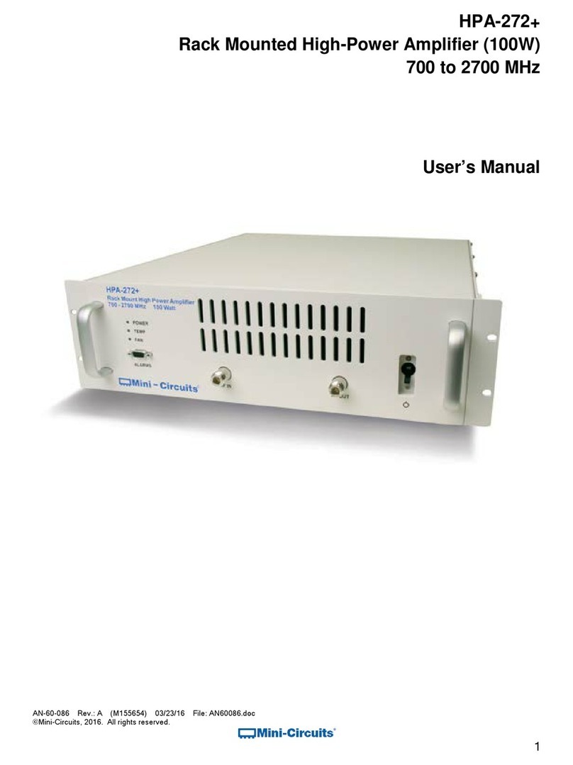 Mini-Circuits HPA-272+ user manual