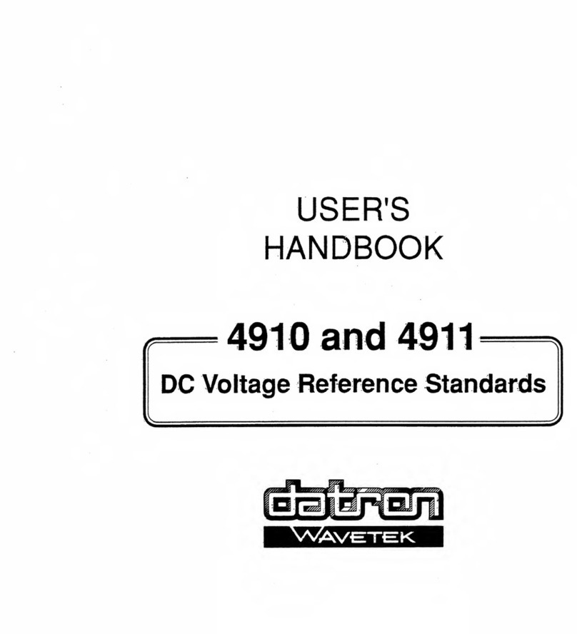 Datron 4910 User handbook