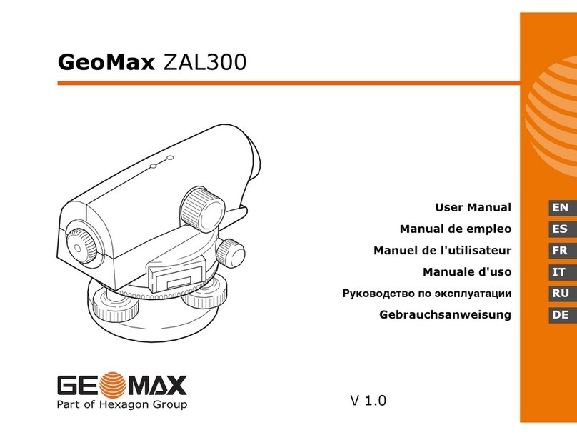 GeoMax ZAL300 user manual