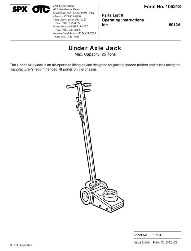SPX 5012A operating instructions