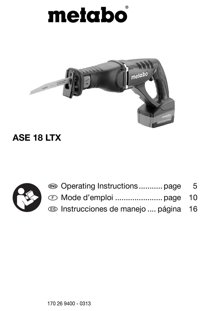 Metabo ASE 18 LTX operating instructions