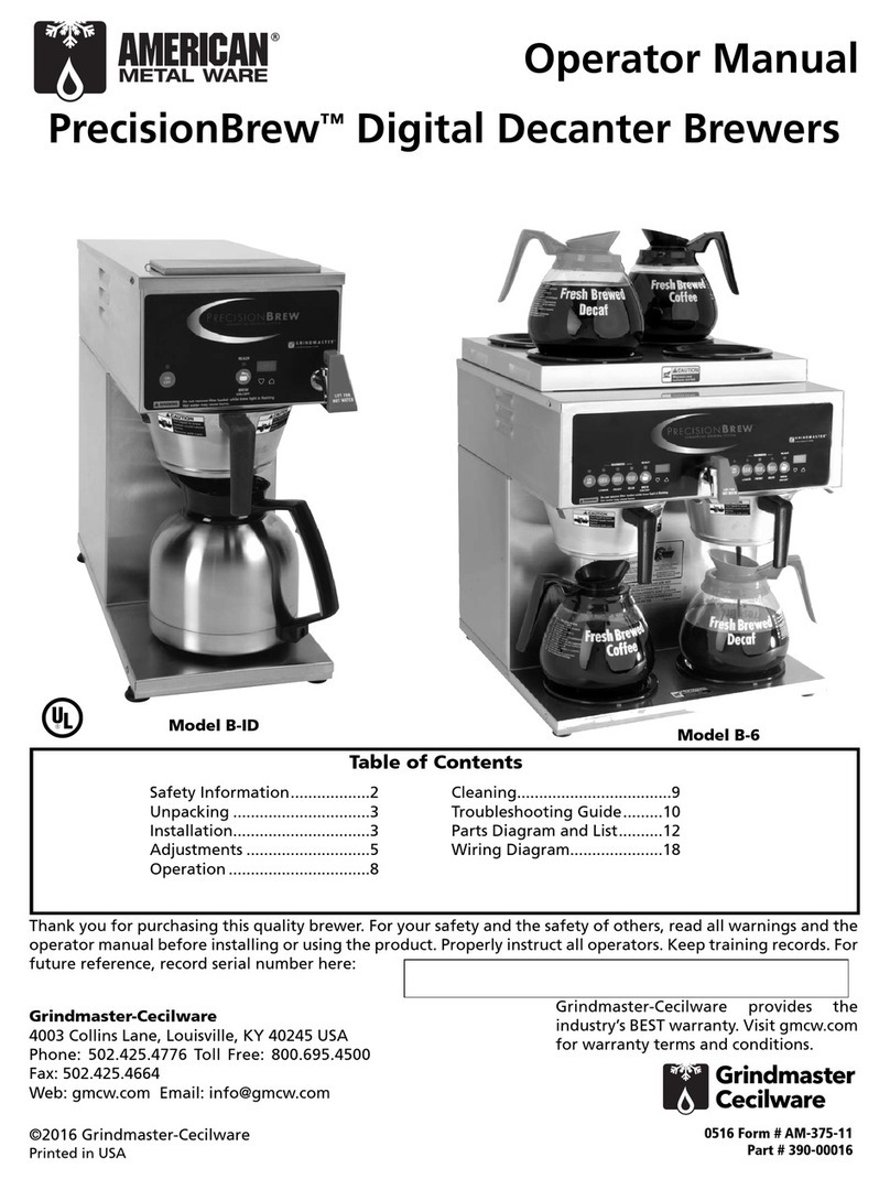 PrecisionBrew B-ID Operator's manual