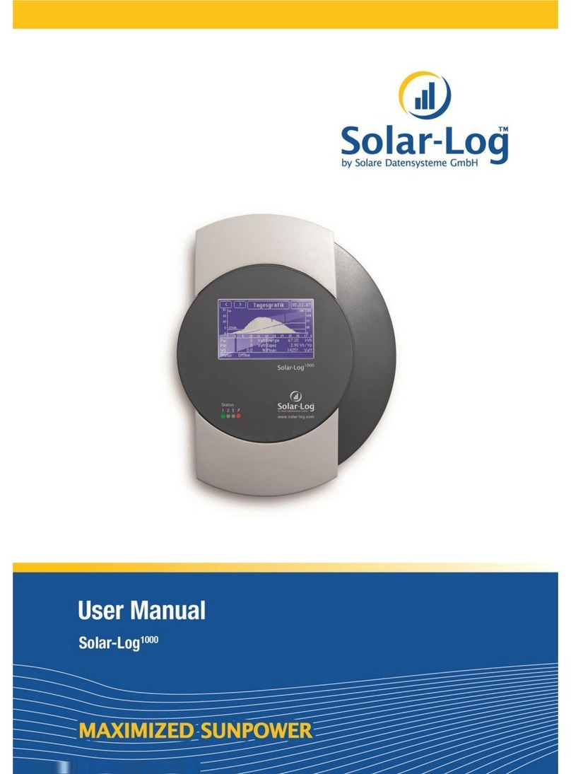 Solare Datensysteme Solar-Log 1000 User manual