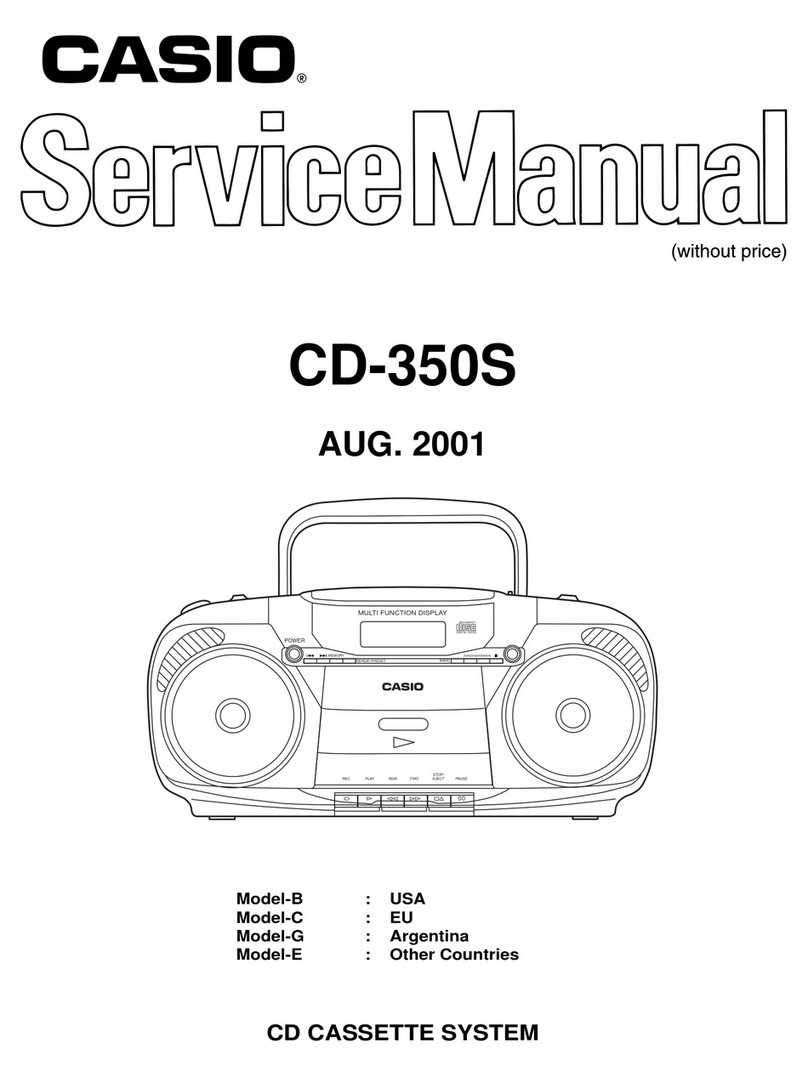 Casio CD-350S Service manual