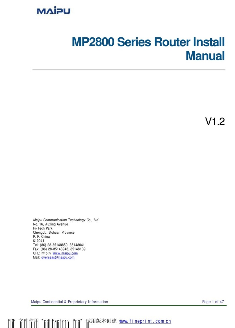 Maipu MP2800 Series User manual