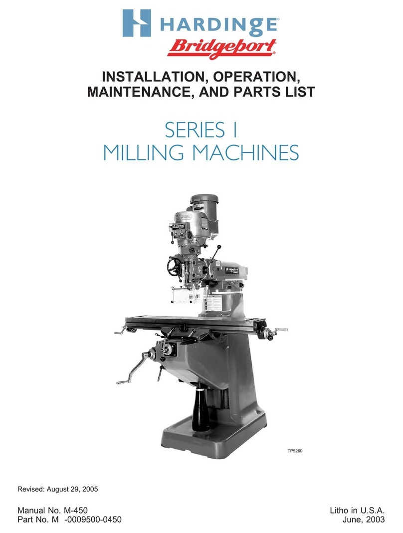 Hardinge SERIES I Installation operation & maintenance
