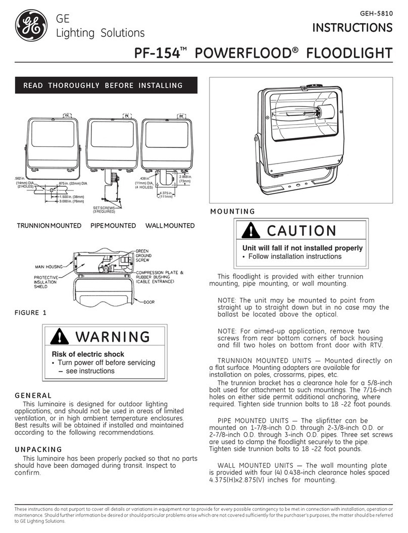GE PF-154 User manual