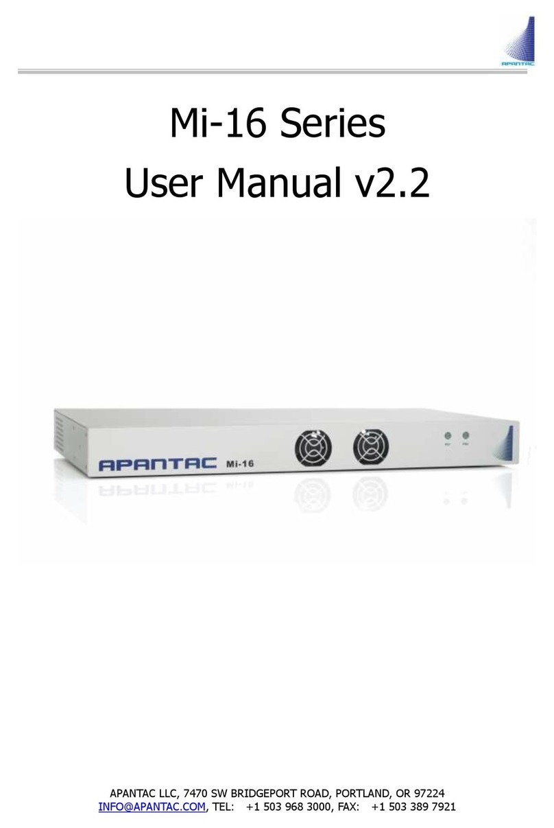 Apantac Mi-16 Series user manual