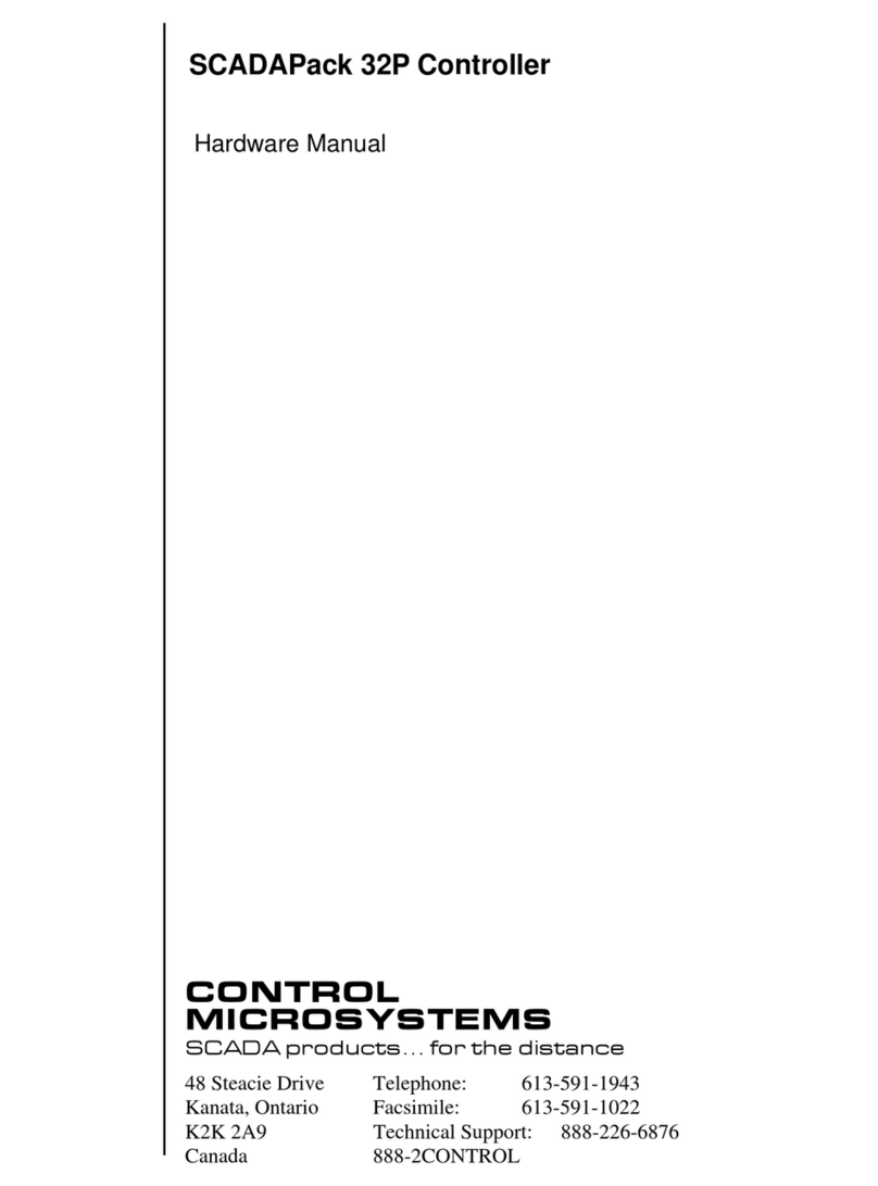 Control Microsystems SCADAPack 32P Hardware manual