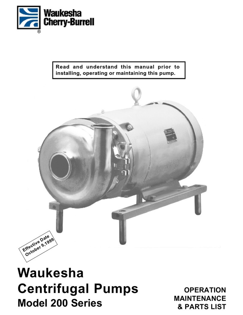 Waukesha 200 series Operation, maintenance and parts manual Waukesha 200 series Operation, maintenance and parts manual