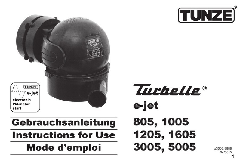 Tunze turbelle 805 Instructions for use Tunze turbelle 805 Instructions for use