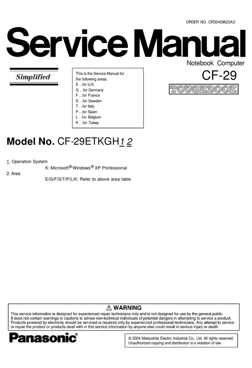 Panasonic CF-29ETKGH1 Service manual