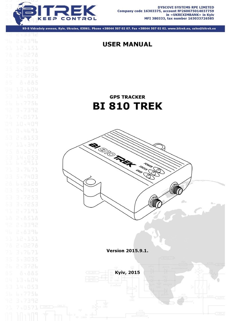 BITREK BI 810 TREK user manual