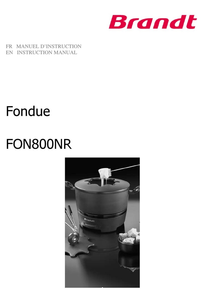 Brandt FON800NR User manual