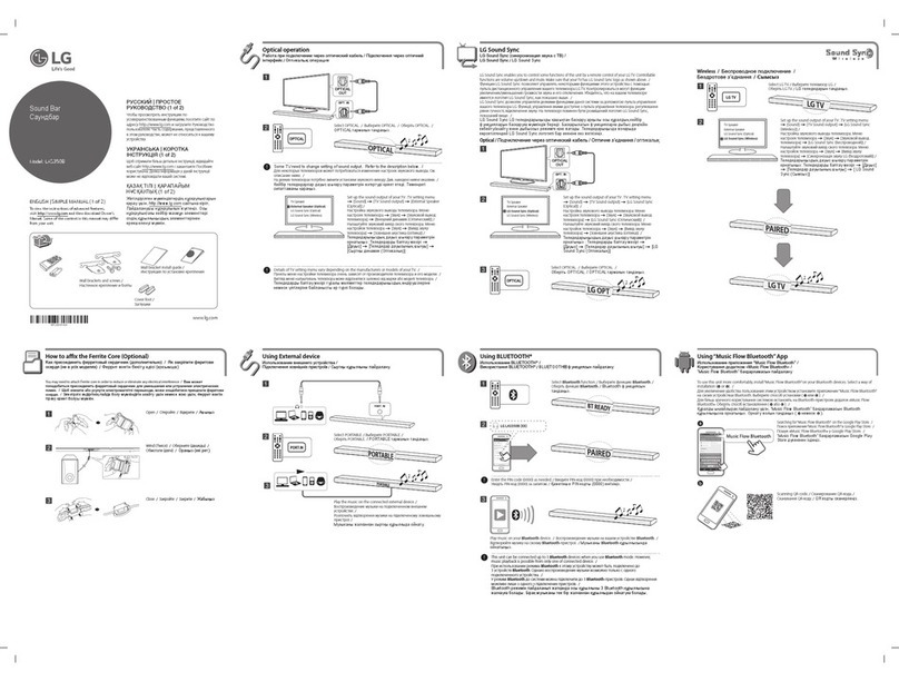 LG LAS350B User manual