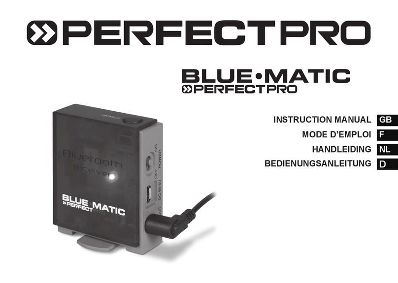 PERFECTPRO BlueMatic instruction manual