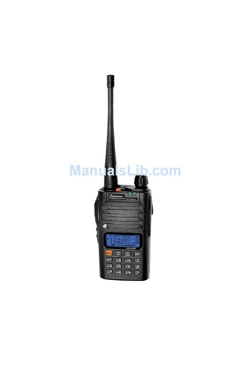QUANZHOU WOUXUN KG-689 Service manual