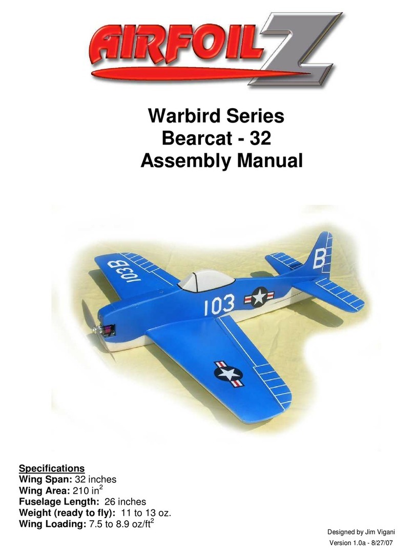AirfoilZ Bearcat 32 Warbird Series Assembly manual