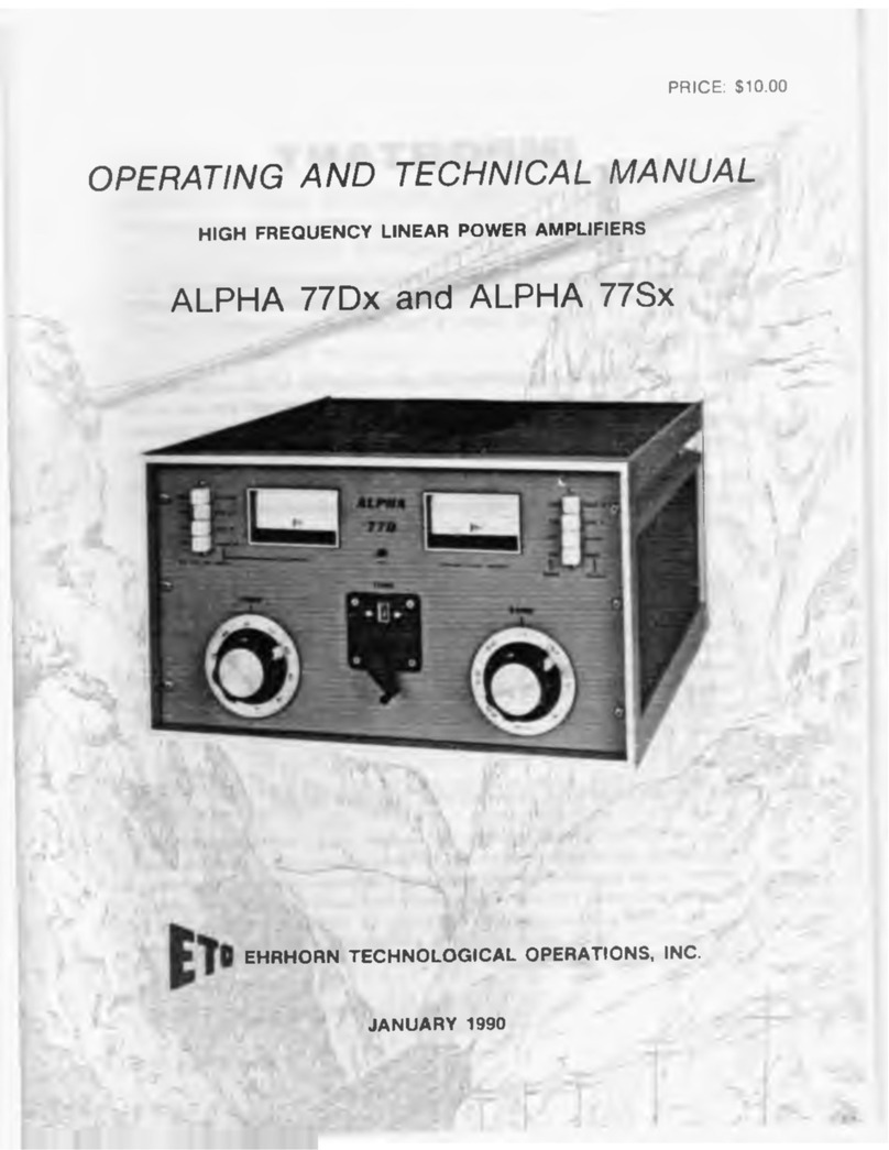 EHRHORN ALPHA 77Sx User manual