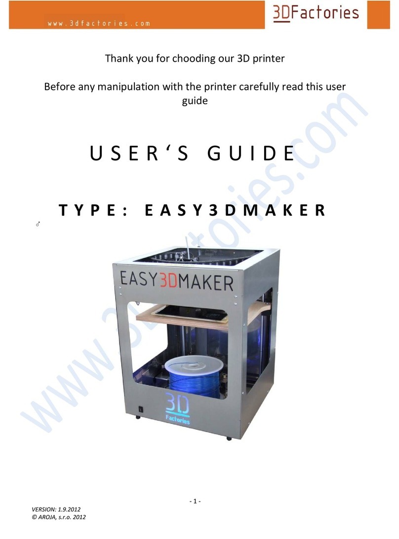 3Dfactories EASY 3D MAKER user guide