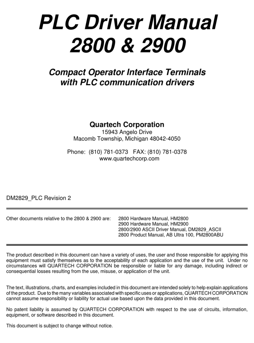 Quartech 2800 manual