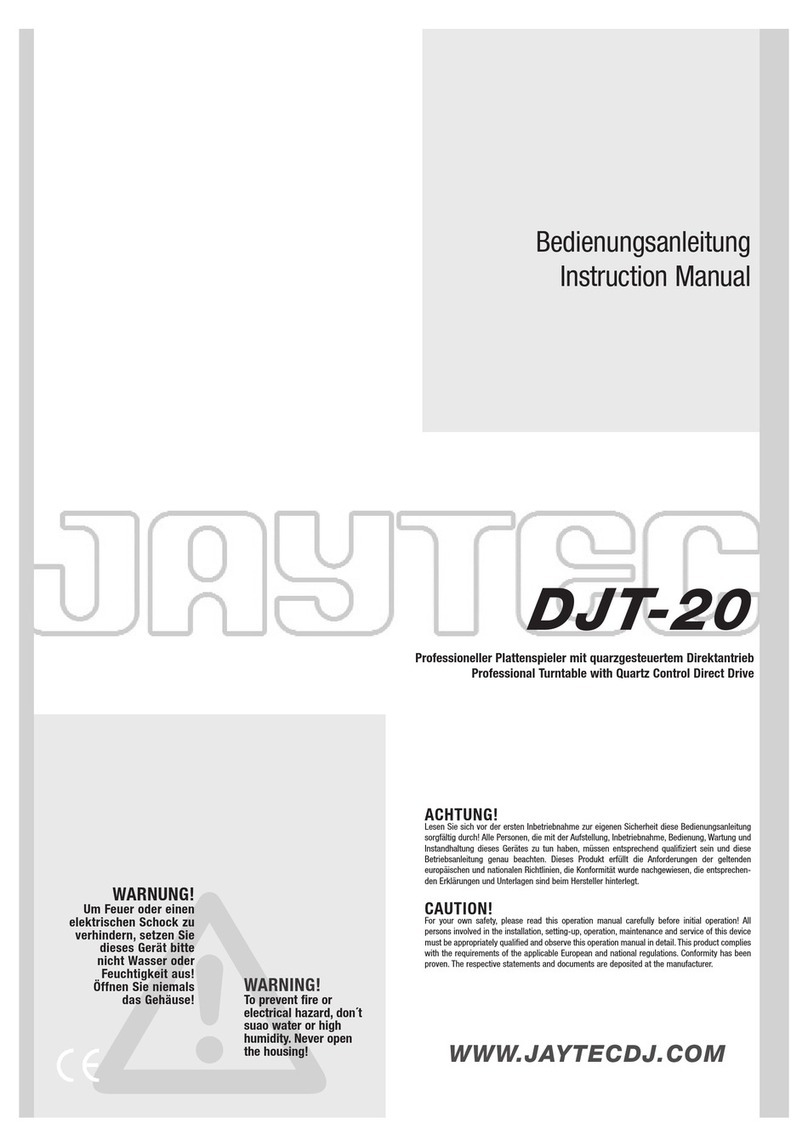 jaytec DJT-20 instruction manual