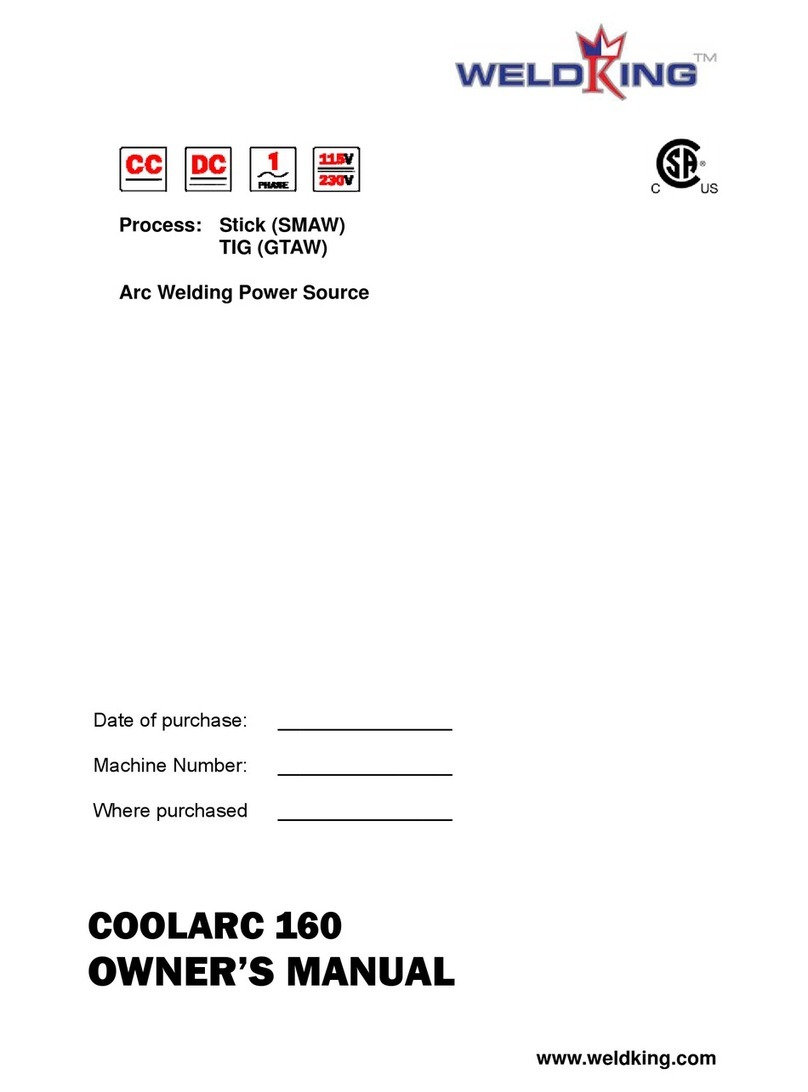WeldKing COOLARC 160 User manual