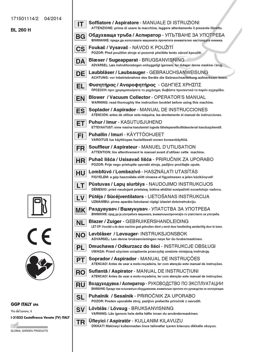 Alpina BL 260H Operator's manual