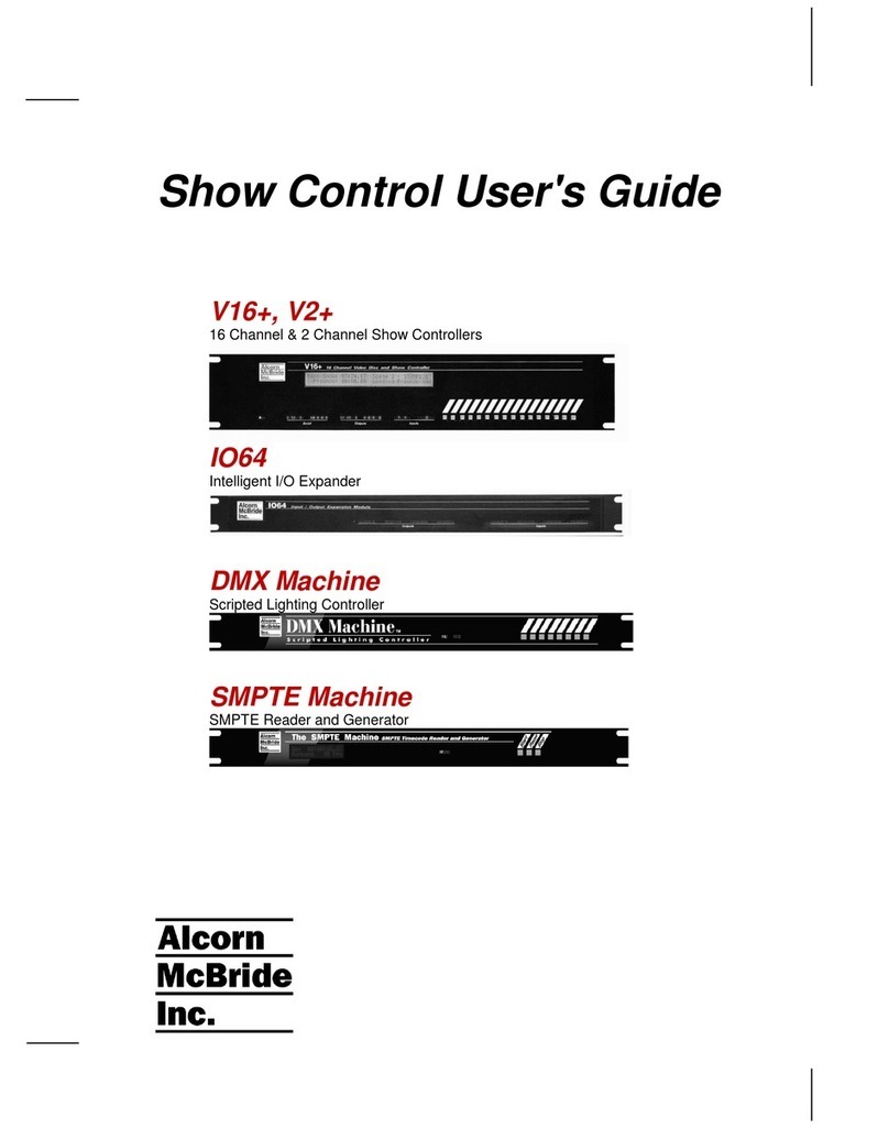 Alcorn Mcbride V+ series User manual