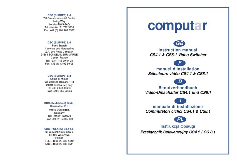 computar CS4.1 User manual