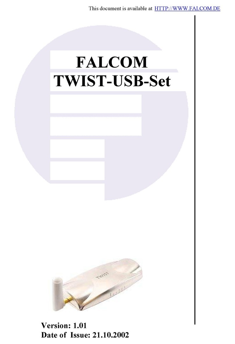 FALCOM TWIST-USB-Set manual