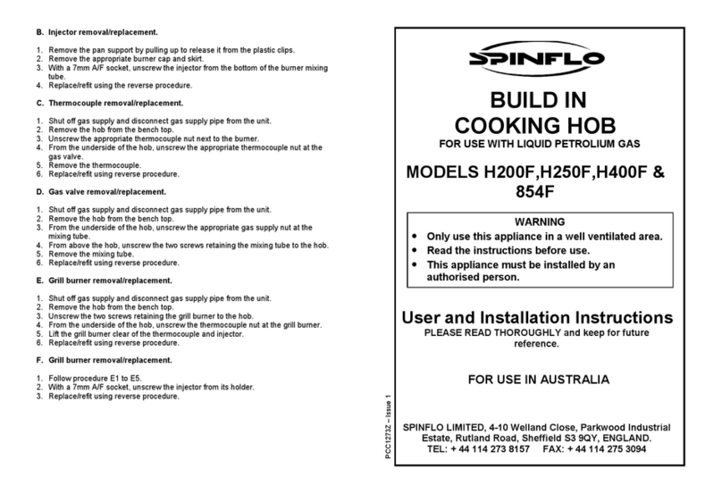 spinflo H200F Operating instructions spinflo H200F Operating instructions
