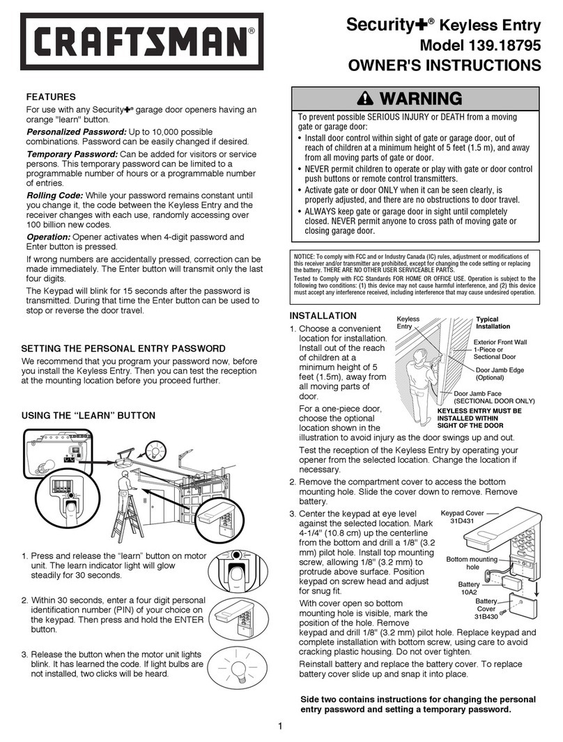Craftsman 139.18795 Owner's instructions