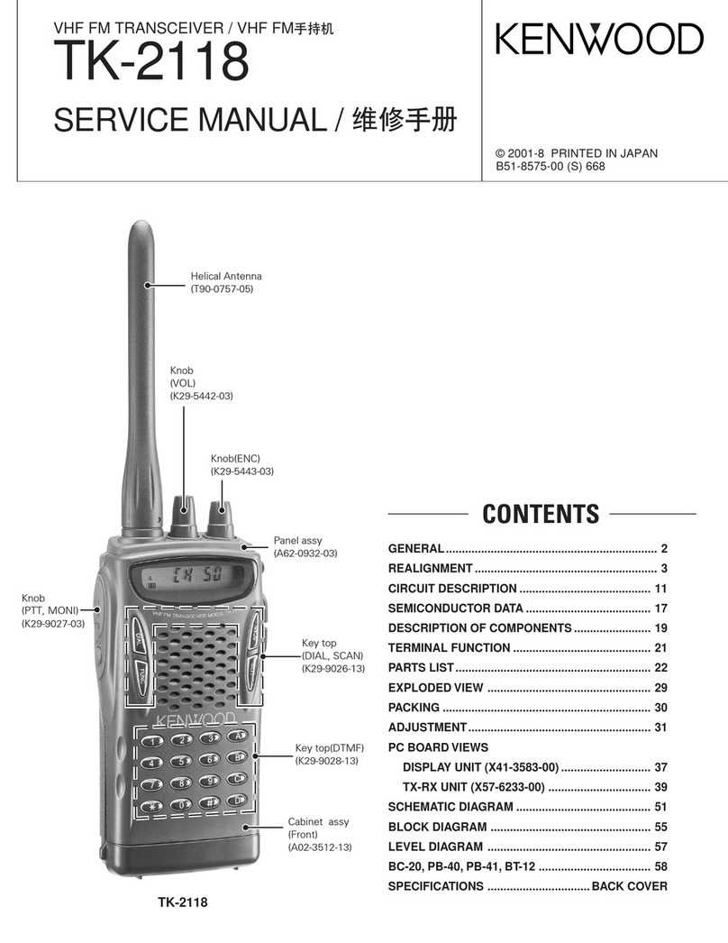 Kenwood TK-2118 User manual