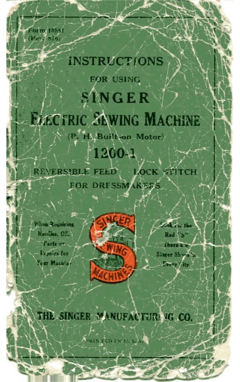 Singer 1200-1 instruction manual