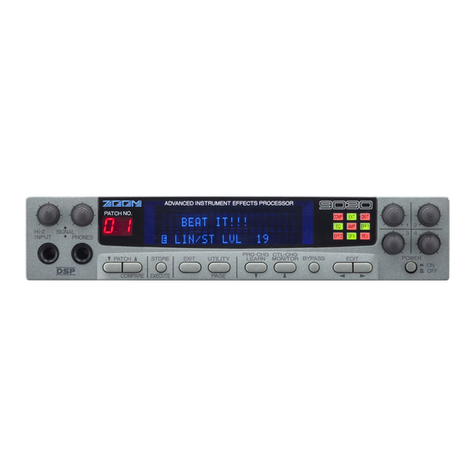 Zoom 9030 User manual