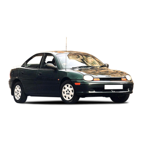 Chrysler neon 1997 User manual